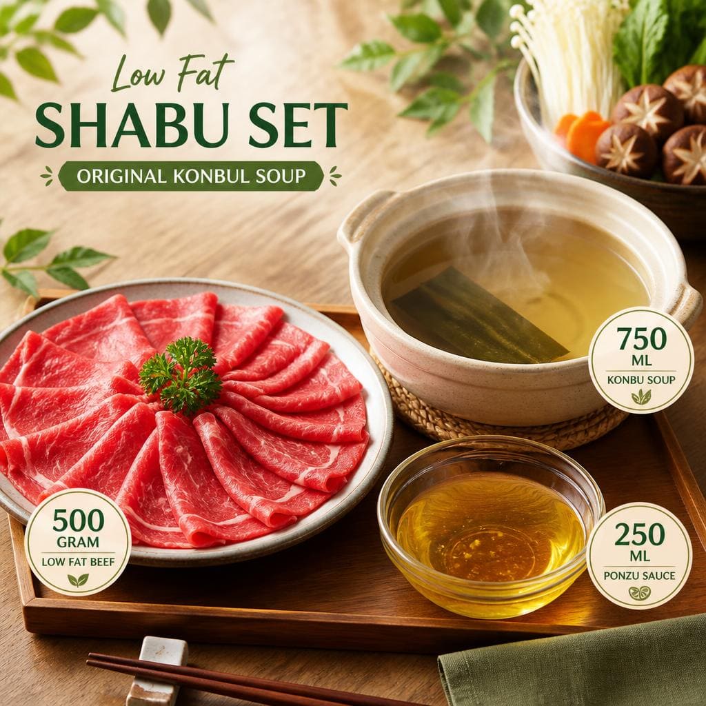 Low Fat Shabu Set Original Konbu Soup Kintan Buffet